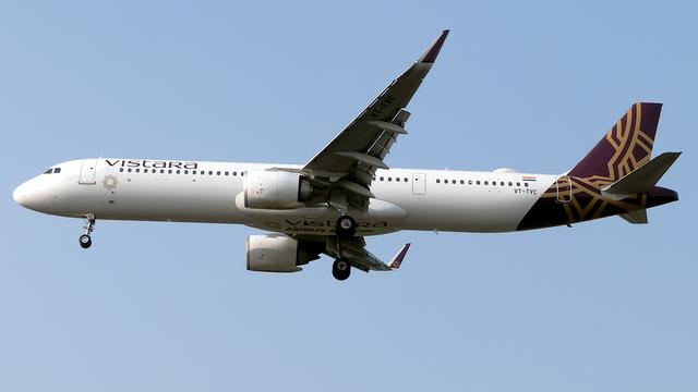 VT-TVC:Airbus A321:Vistara